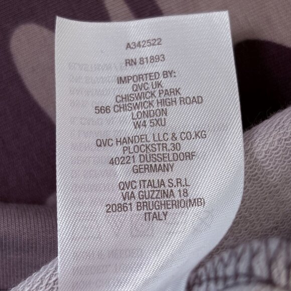 Denim & Co Active Camo French Terry Tunic Top Size L Gray Pockets Long Sleeve - Picture 7 of 13